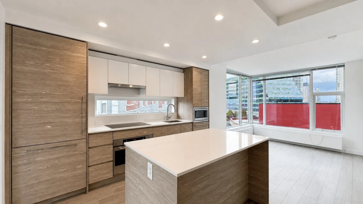 Living Room Photo of 404 13655 Fraser Highway, Surrey, BC