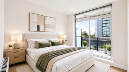 Primary Bedroom Photo of 404 13655 Fraser Highway, Surrey, BC