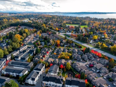 Aerial View of 101 16275 15 Avenue, Surrey, BC