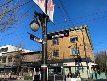 Aerial View of 1828 E Georgia Street, Vancouver, BC