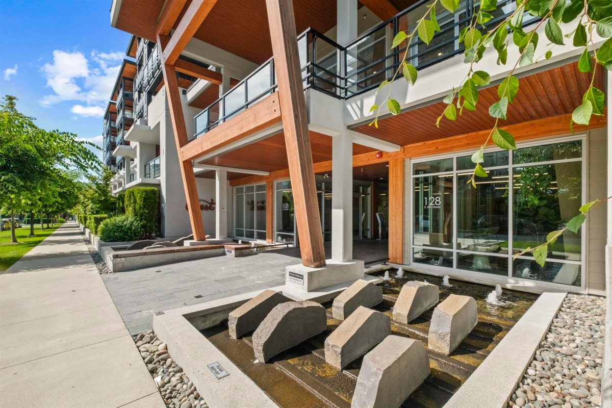 Exterior Rear Photo of 209 128 E 8th Street, North Vancouver, BC