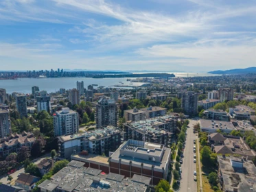Aerial View of 209 128 E 8th Street, North Vancouver, BC