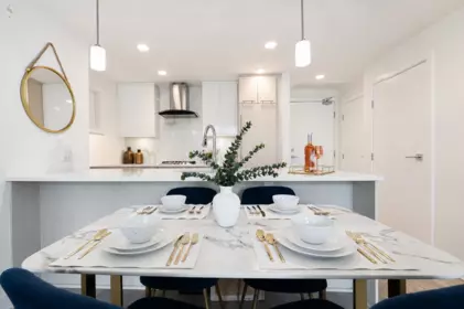 Kitchen Island Photo of 304 4963 Cambie Street, Vancouver, BC