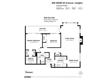 Hallway Photo of 204 20350 54 Avenue, Langley, BC