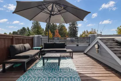 Outdoor Deck Photo of 56 6528 Denbigh Avenue, Burnaby, BC