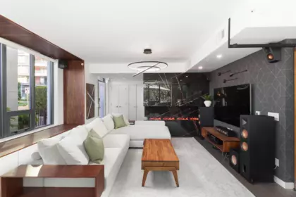 Living Room Photo of 106 1678 Pullman Porter Street, Vancouver, BC