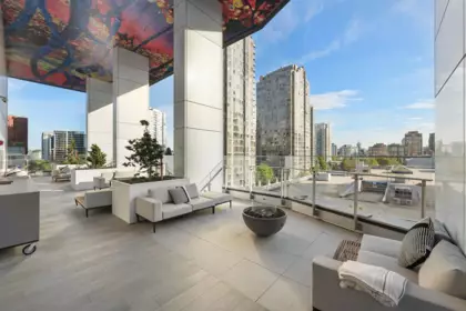 Outdoor Deck Photo of 1604 885 Cambie Street, Vancouver, BC