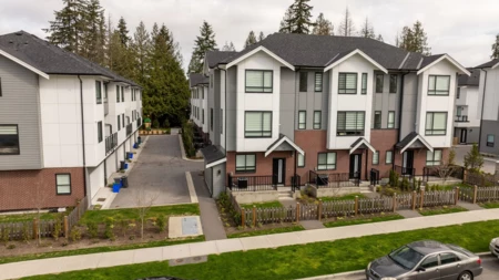 Aerial View of 37 12635 63 Avenue, Surrey, BC