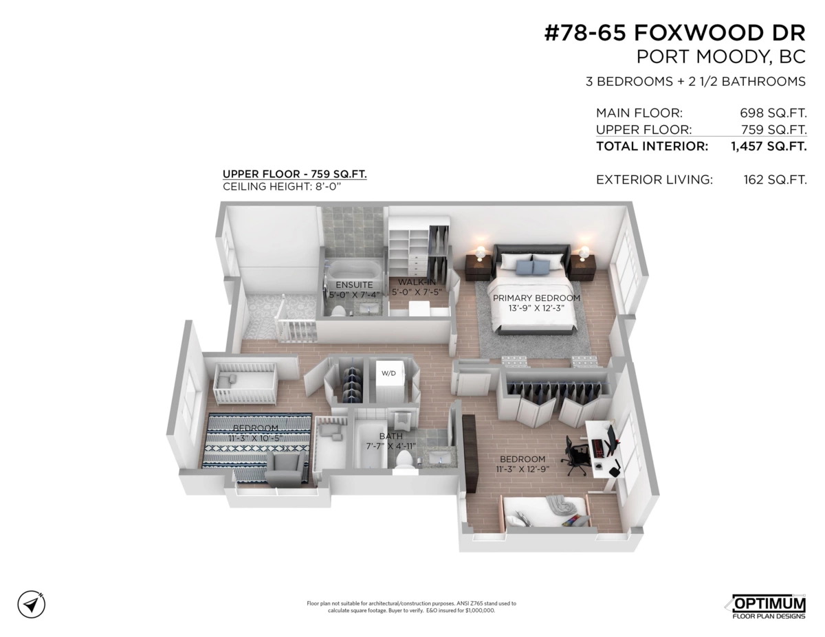 Aerial View of 78 65 Foxwood Drive, Port Moody, BC