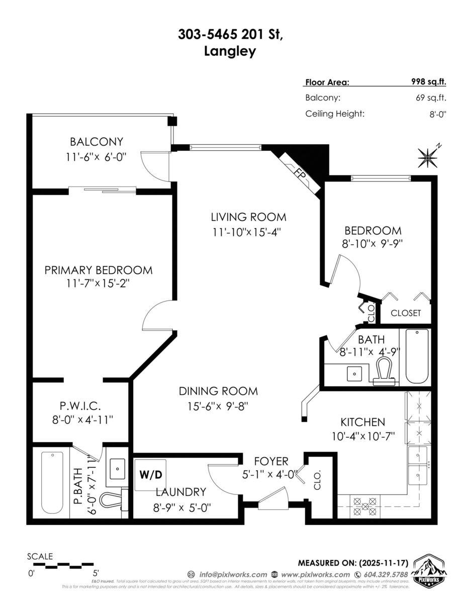 Basement Recreation Room Photo of 303 5465 201 Street, Langley, BC