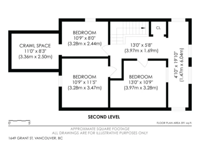 Aerial View of 1649 Grant Street, Vancouver, BC