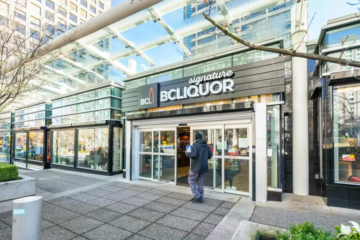 Aerial View of 2303 1200 Alberni Street, Vancouver, BC