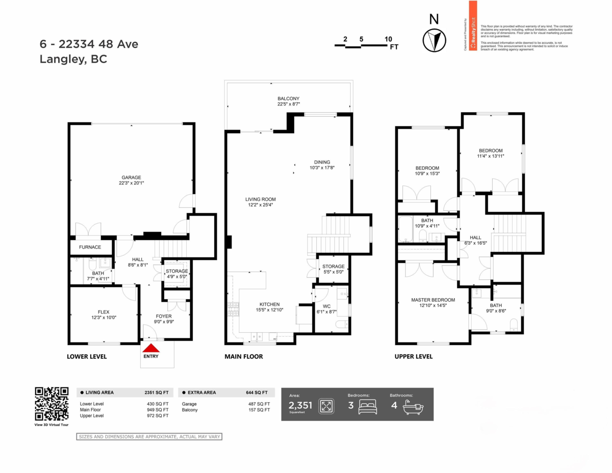 Powder Room Photo of 6 22334 48 Avenue, Langley, BC