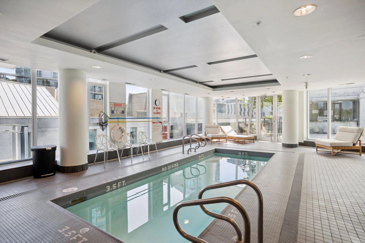 Basement Recreation Room Photo of 206 1477 W Pender Street, Vancouver, BC