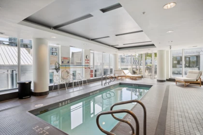Basement Recreation Room Photo of 206 1477 W Pender Street, Vancouver, BC