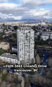 Powder Room Photo of 2409 3663 Crowley Drive, Vancouver, BC