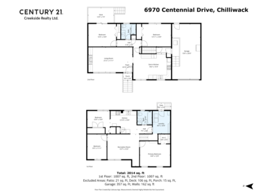 Aerial View of 6970 Centennial Drive, Chilliwack, BC