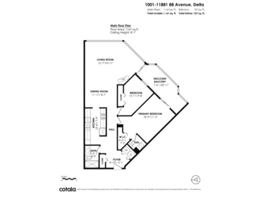 Primary Bedroom Photo of 1001 11881 88 Avenue, Delta, BC