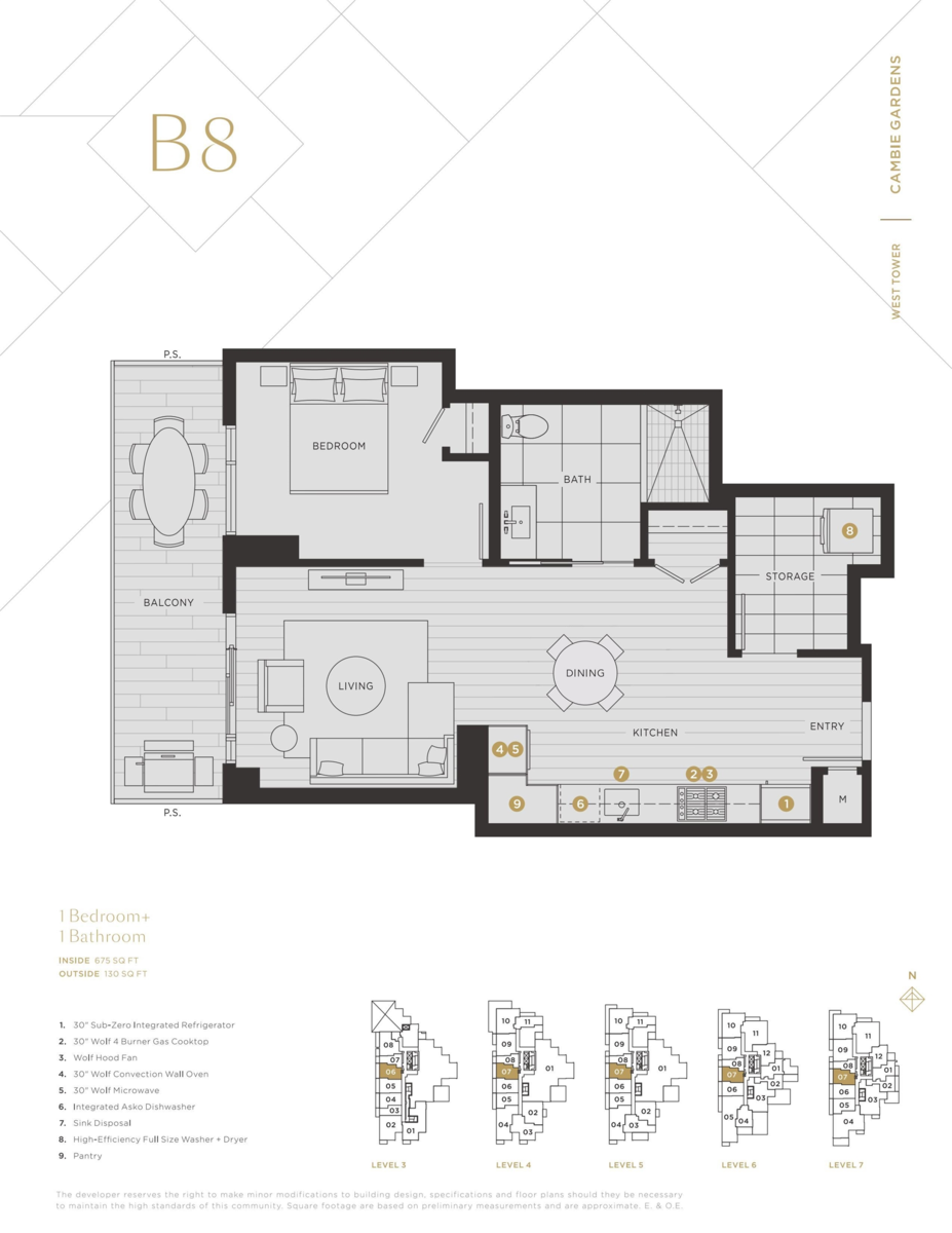 Kitchen Photo of 707 7418 Paulson Street, Vancouver, BC