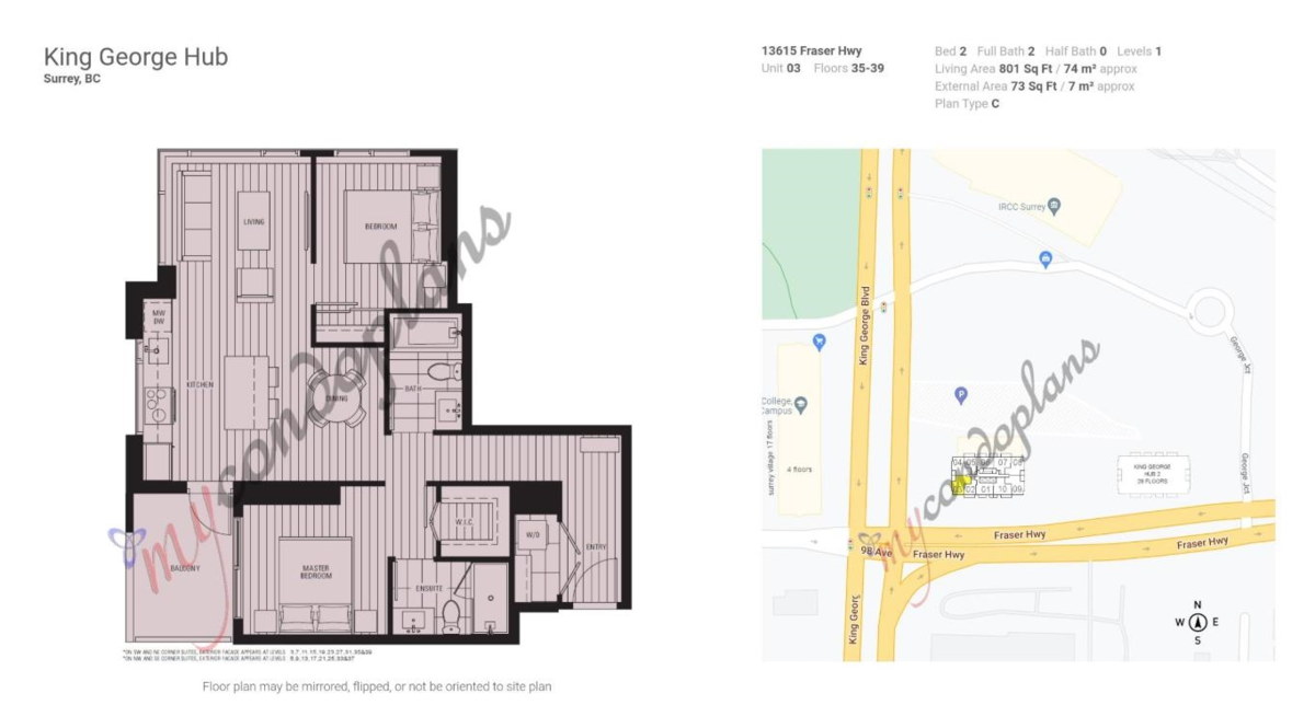 Swimming Pool Photo of 3803 13615 Fraser Highway, Surrey, BC