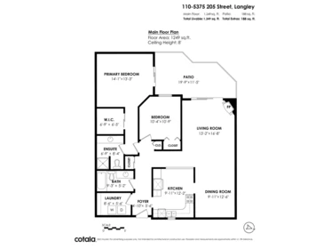 Aerial View of 110 5375 205 Street, Langley, BC