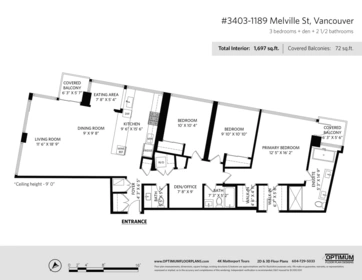 Front Yard Photo of 3403 1189 Melville Street, Vancouver, BC