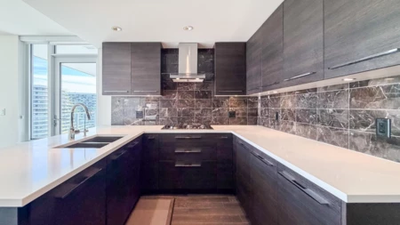 Kitchen Island Photo of 1210 7468 Lansdowne Road, Richmond, BC