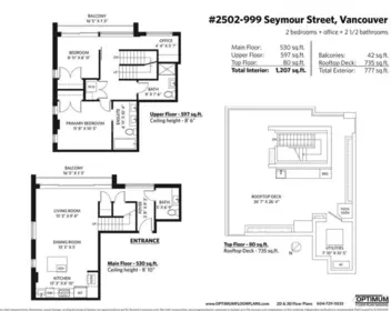 Aerial View of PH2502 999 Seymour Street, Vancouver, BC