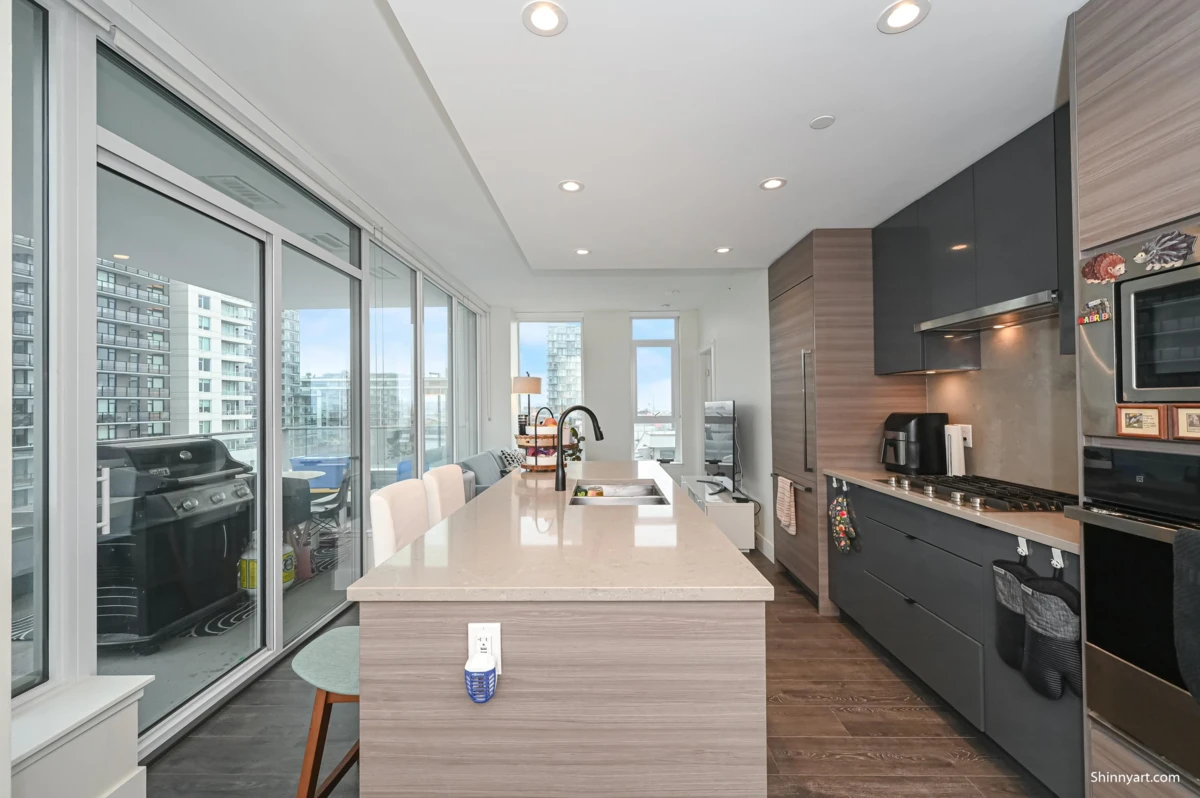 Living Room Photo of 807 3438 Sawmill Crescent, Vancouver, BC