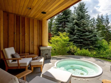 Backyard Photo of 4673 Blackcomb Way, Whistler, BC
