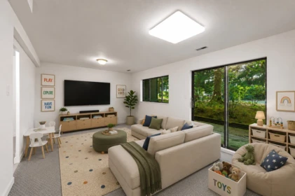 Aerial View of 7326 Capistrano Drive, Burnaby, BC