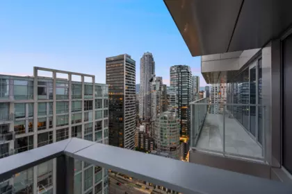 Outdoor Deck Photo of 3605 1480 Howe Street, Vancouver, BC