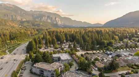 Aerial View of C306 40140 Willow Crescent, Squamish, BC