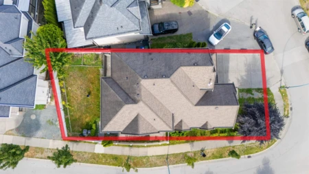 Aerial View of 14511 81 Avenue, Surrey, BC