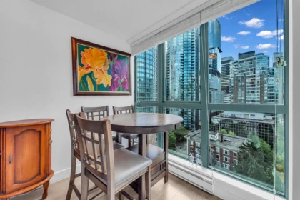 Kitchen Island Photo of 1706 1238 Melville Street, Vancouver, BC