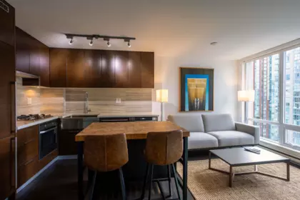 Living Room Photo of 906 535 Smithe Street, Vancouver, BC