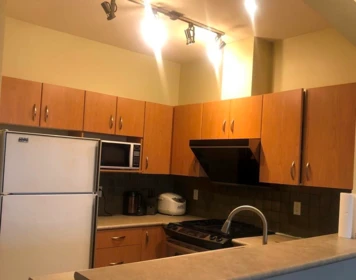 Kitchen Island Photo of 412 995 W 59th Avenue, Vancouver, BC