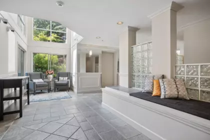 Living Room Photo of 216 1230 Haro Street, Vancouver, BC