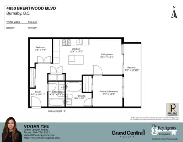 Entry Foyer Photo of 2201 4650 Brentwood Boulevard, Burnaby, BC
