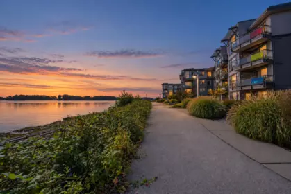 Exterior Rear Photo of 207 14300 Riverport Way, Richmond, BC