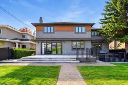 Aerial View of 1433 W 48th Avenue, Vancouver, BC