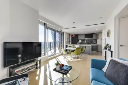 Living Room Photo of 2606 889 Pacific Street, Vancouver, BC