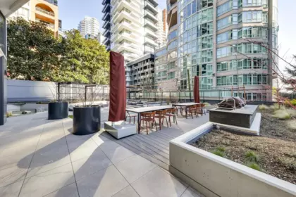 Outdoor Deck Photo of 2606 889 Pacific Street, Vancouver, BC