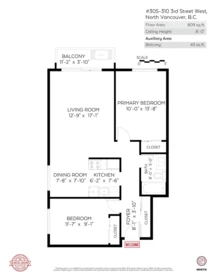 Aerial View of 305 310 W 3rd Street, North Vancouver, BC