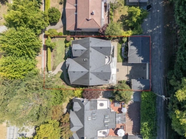 Aerial View of 1030 W 33rd Avenue, Vancouver, BC