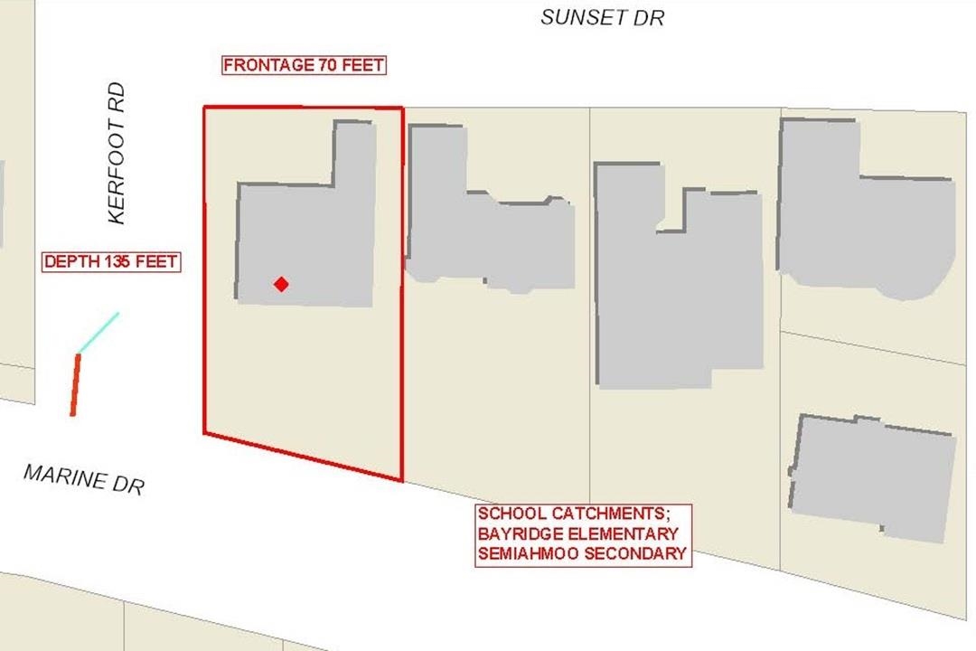 Kitchen Island Photo of 14310 Sunset Drive, White Rock, BC