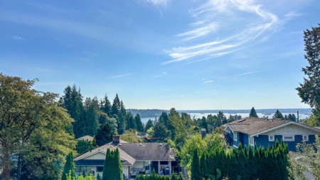 Aerial View of 1386 Mathers Avenue, West Vancouver, BC