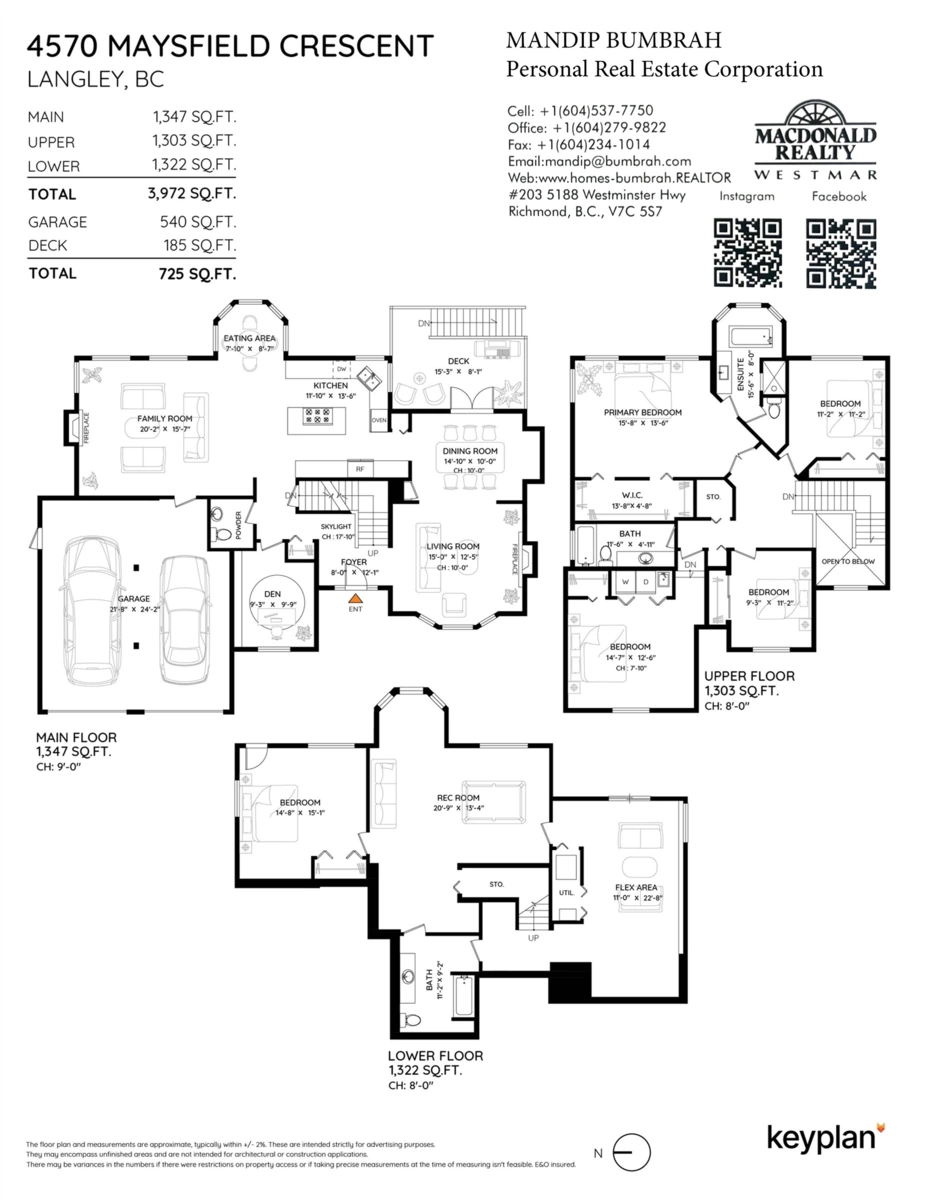 Living Room Photo of 4570 Maysfield Crescent, Langley, BC