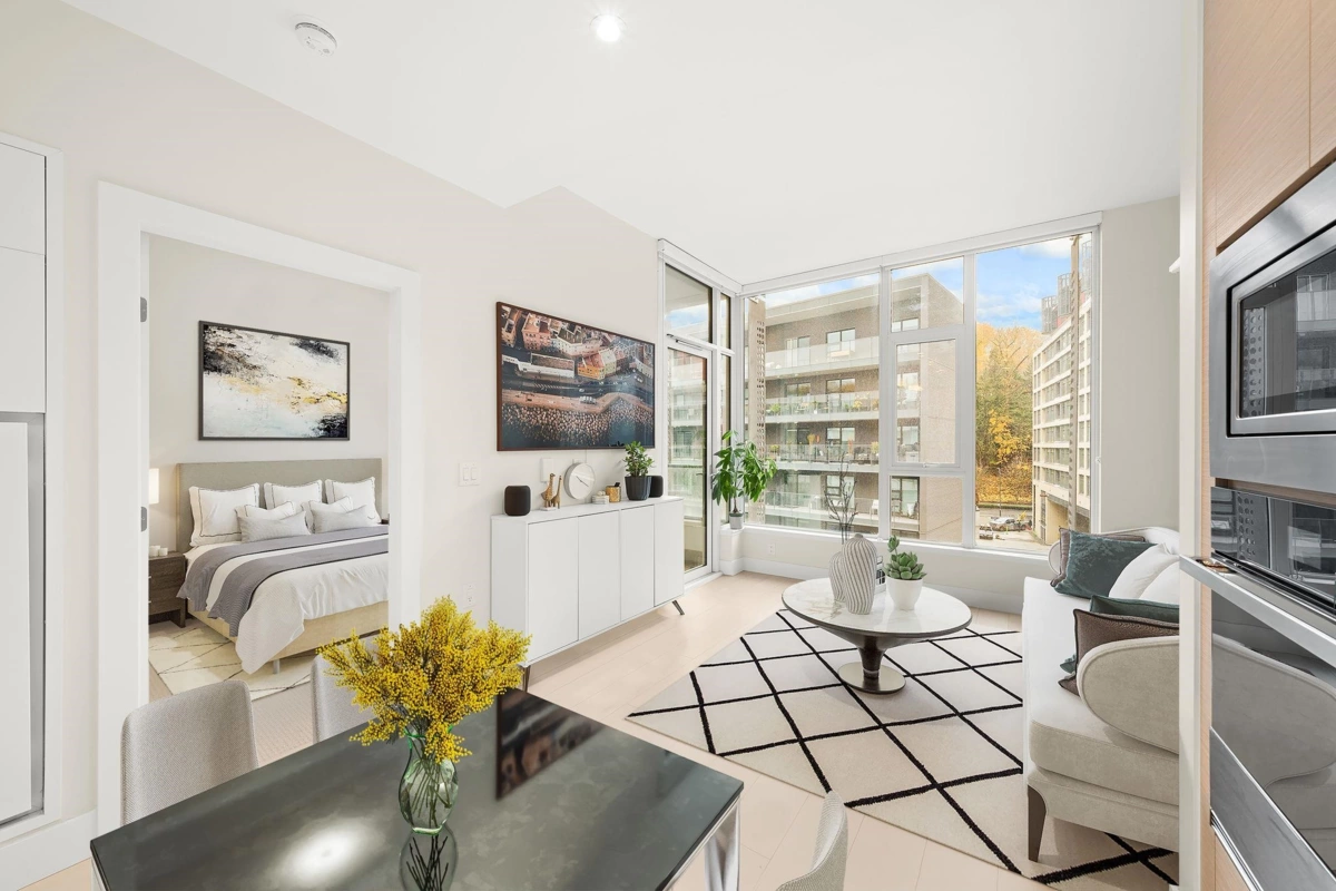 Dining Area Photo of 519 3438 Sawmill Crescent, Vancouver, BC
