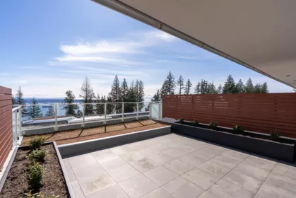 Aerial View of 409 3963 Uplands Way, West Vancouver, BC